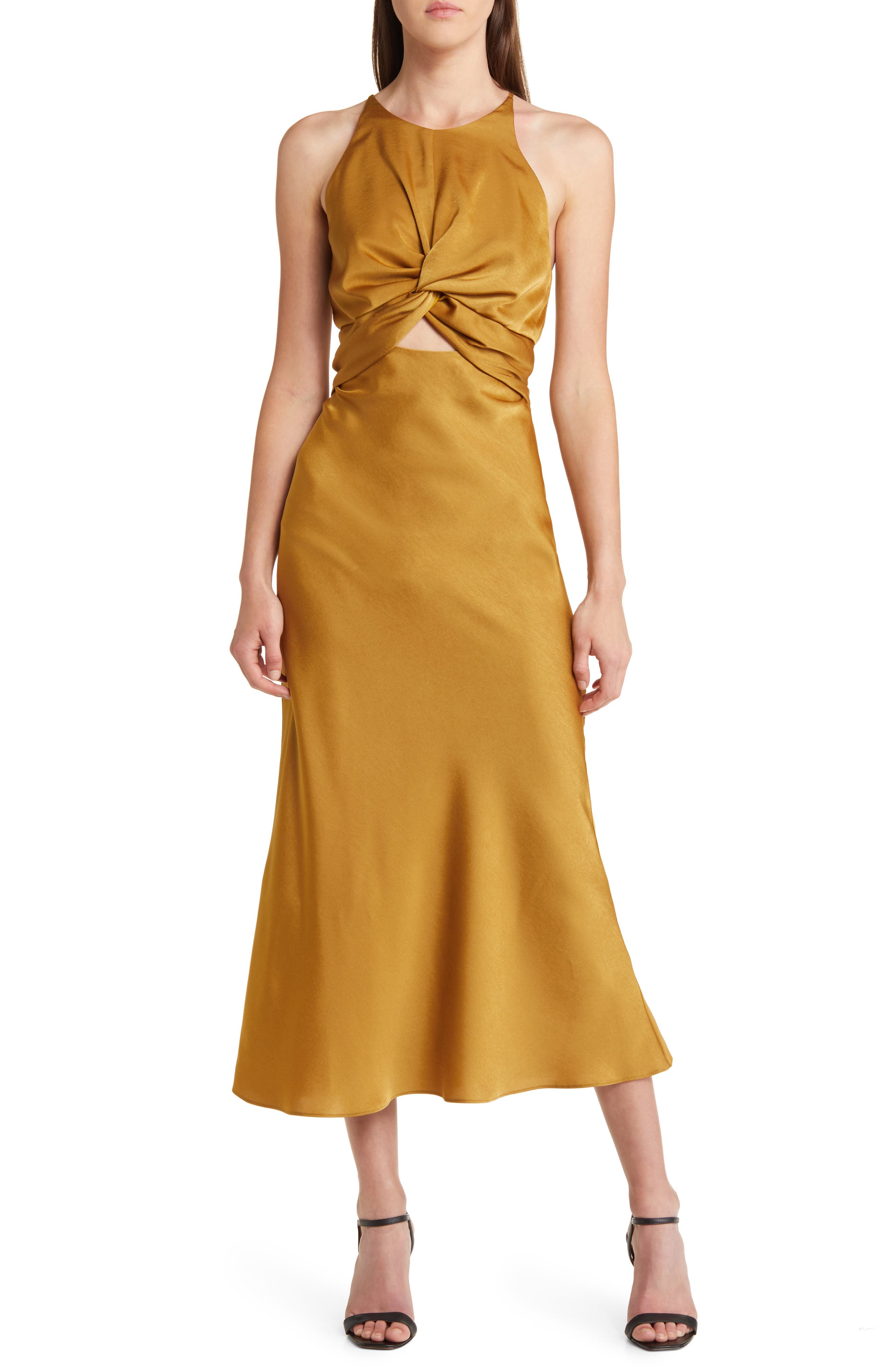 mustard dress